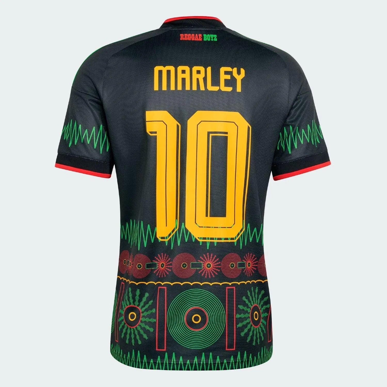 Adidas Jamaica 26 Away Marley 10 Jersey - Men's - KickerDeals