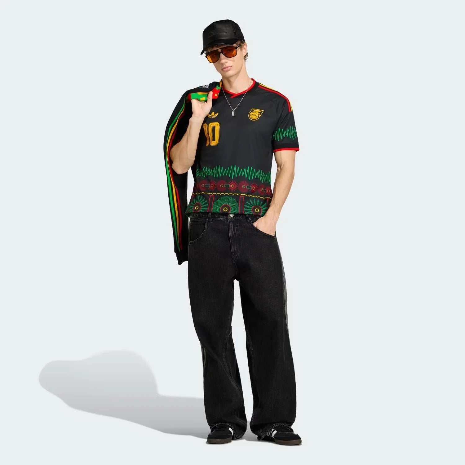 Adidas Jamaica 26 Away Marley 10 Jersey - Men's - KickerDeals